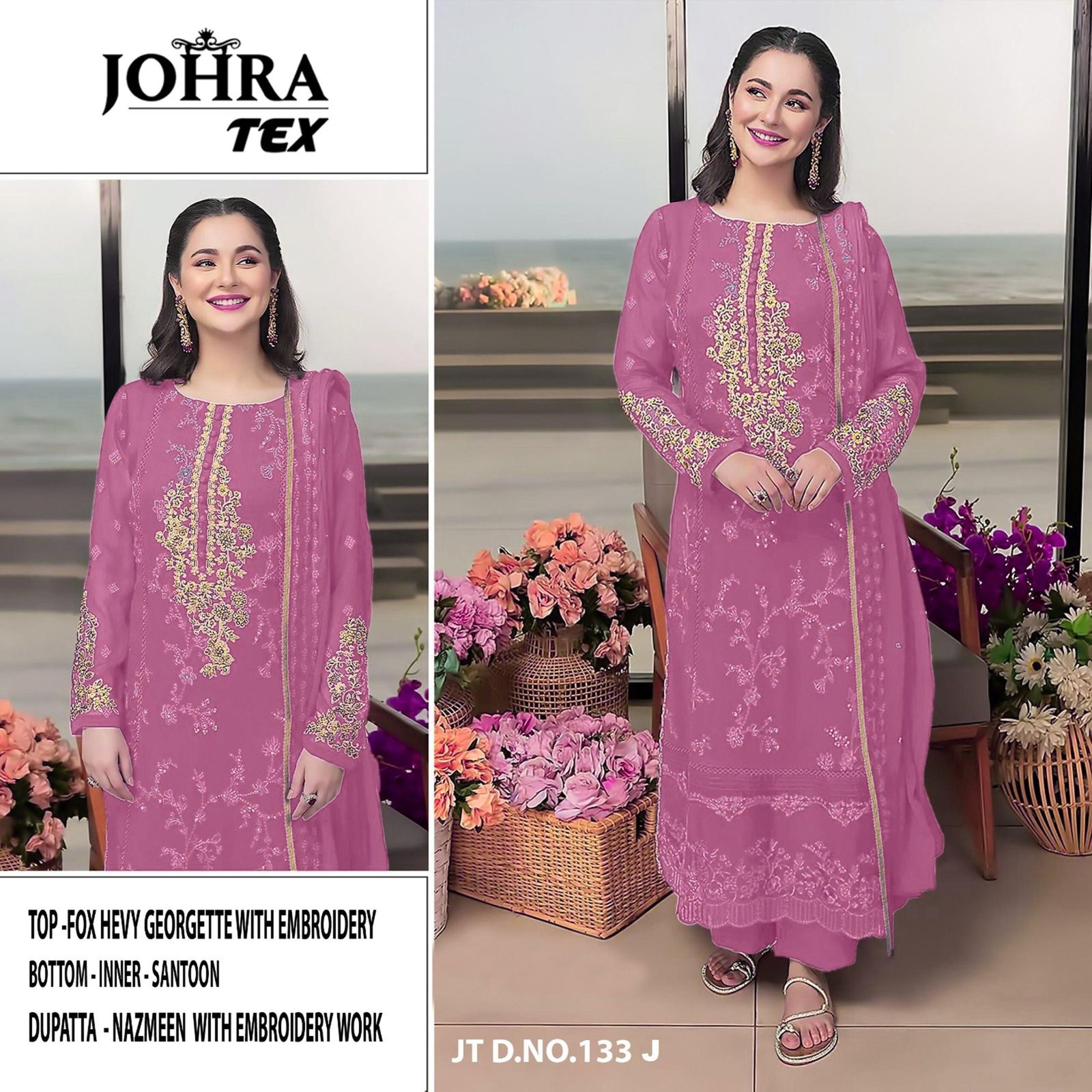 FOX GEORGETTE EMBROIDERED