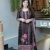 Premium Chinon febric Pakistani Floral print and embroidery mirror works 3-Piece Suit Set