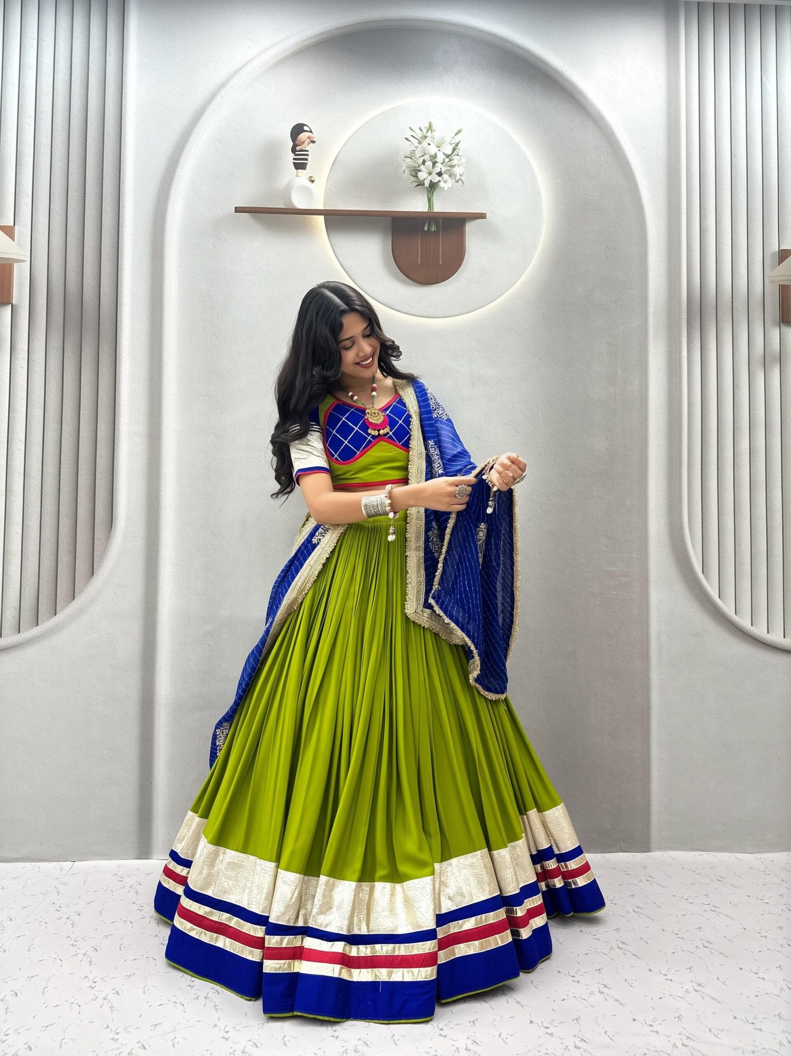 AK Creation is Launching Navratri Special Lehenga choli with vintage duptto