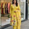 Elevate your ethnic wardrobe with our stunning new pari design. This premium 3-piece suit set