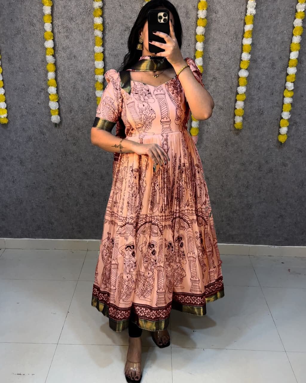 Launching Telugu Bigboss Ritu choudhary kalamkari Anarkali Recreation - Image 3