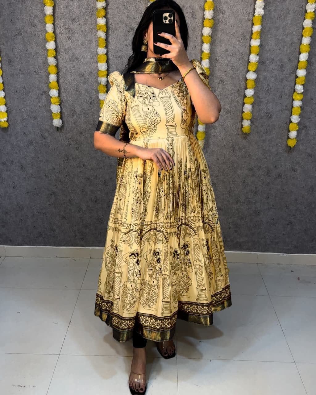 Launching Telugu Bigboss Ritu choudhary kalamkari Anarkali Recreation - Image 11