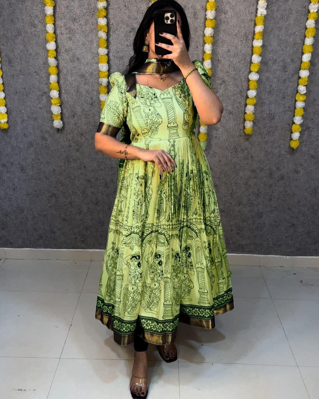 Launching Telugu Bigboss Ritu choudhary kalamkari Anarkali Recreation - Image 5