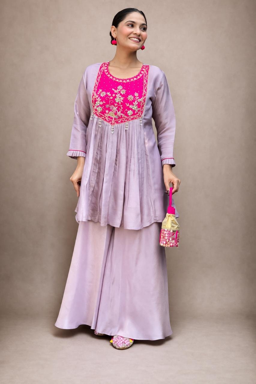 Sharara Cord Kurta Set