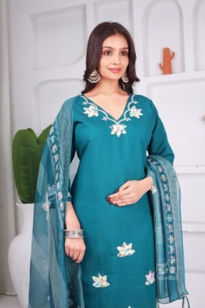 Alternative view of NEW Office/Collage/Daily Wear Best Collection 3piece Kurti Pant Dupatta Set