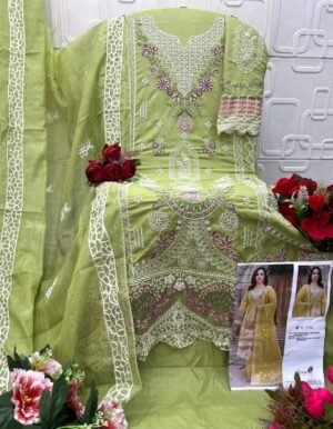 Alternative view of COTTON WITH CHIKANKARI EMBROIDERED