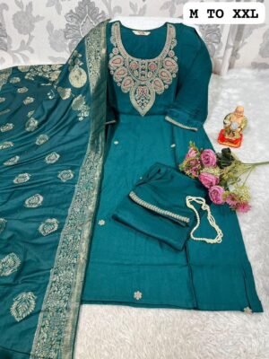 Alternative view of Launching New Designers Kurti Pent Dupatta Set