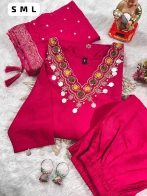 Alternative view of Look straight out of a dreamy movie set as  you turn around and walk in this elegant flaired suit ! The perfect of traditional wear