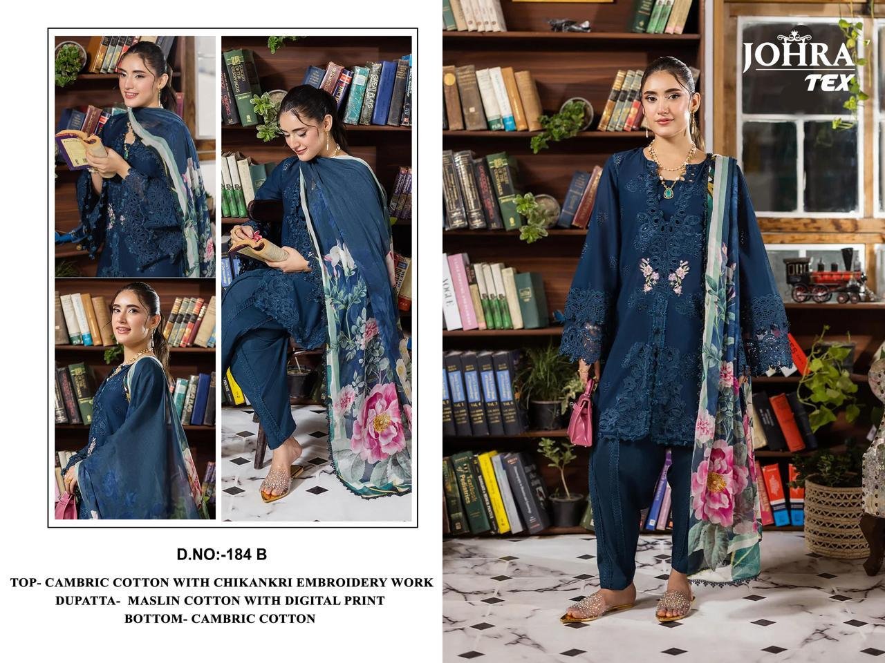 CAMBRIC COTTON WITH CHIKANKRI EMBROIDERY WORK - Image 3