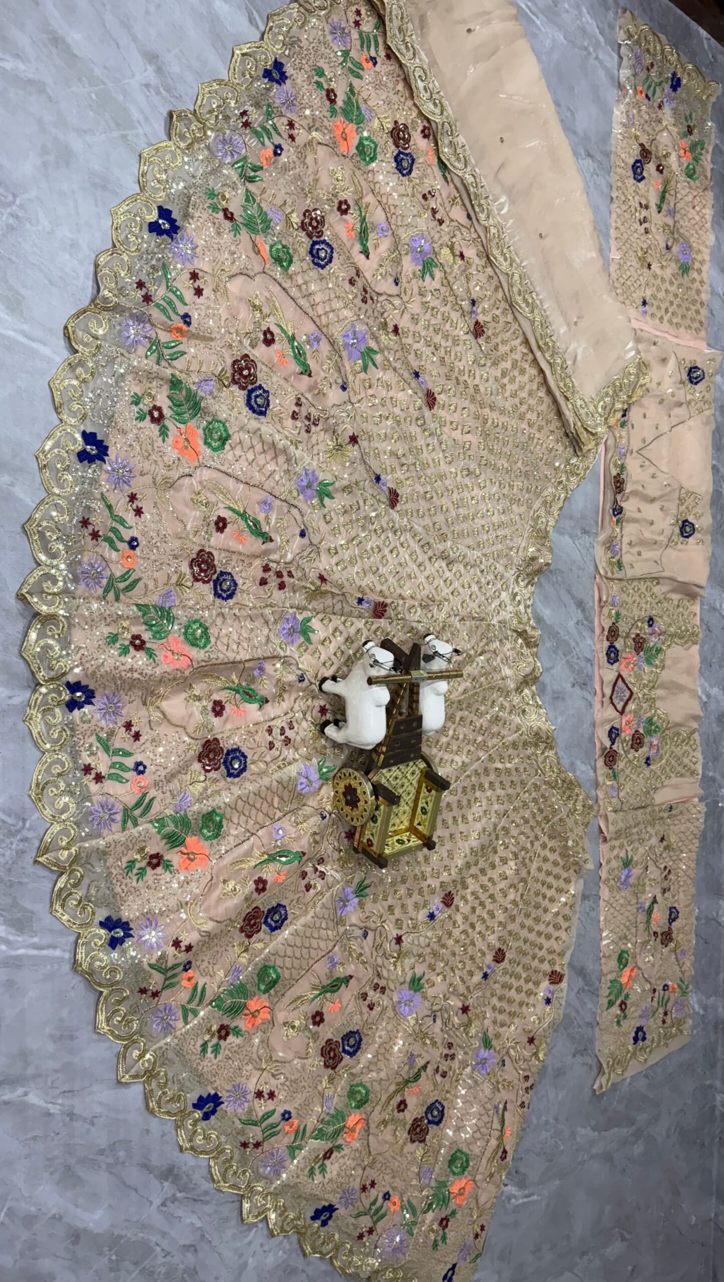 AK Launching 4 meter flared Jimmy Chu Fabric Lehenga, Exceptional Quality with Can-Can and Canvas Layers, A Perfect Fusion of Glamour and Comfort - Image 2