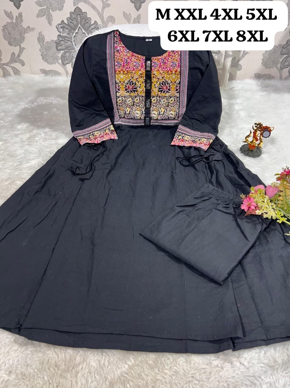 Designer heavy kurti pent set in premium cotton febric - Image 7