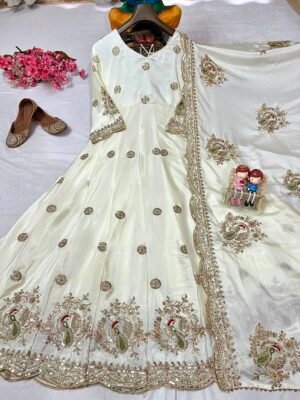 Alternative view of ENHANCE THE BEAUTY OF YOUR WARDROBE WITH THIS NEWLY LAUNCHED DESIGNER ANARKALI GOWN WITH ELEGANT DUPATT