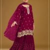 Blooming Fox Georgette with Heavy Embroidered 3mm Sequence Work