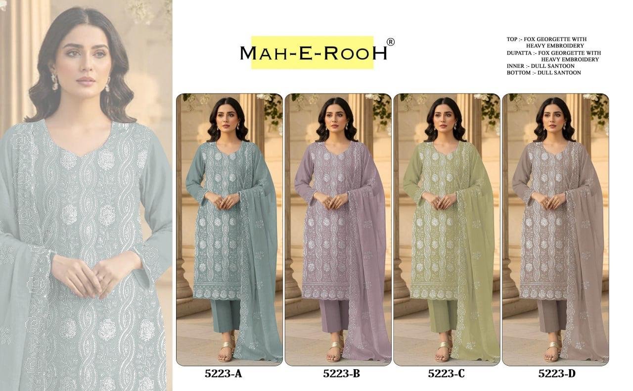 Fox Georgette with Heavy Embroidered 3mm Sequence Work + Zarkhan Work - Image 6