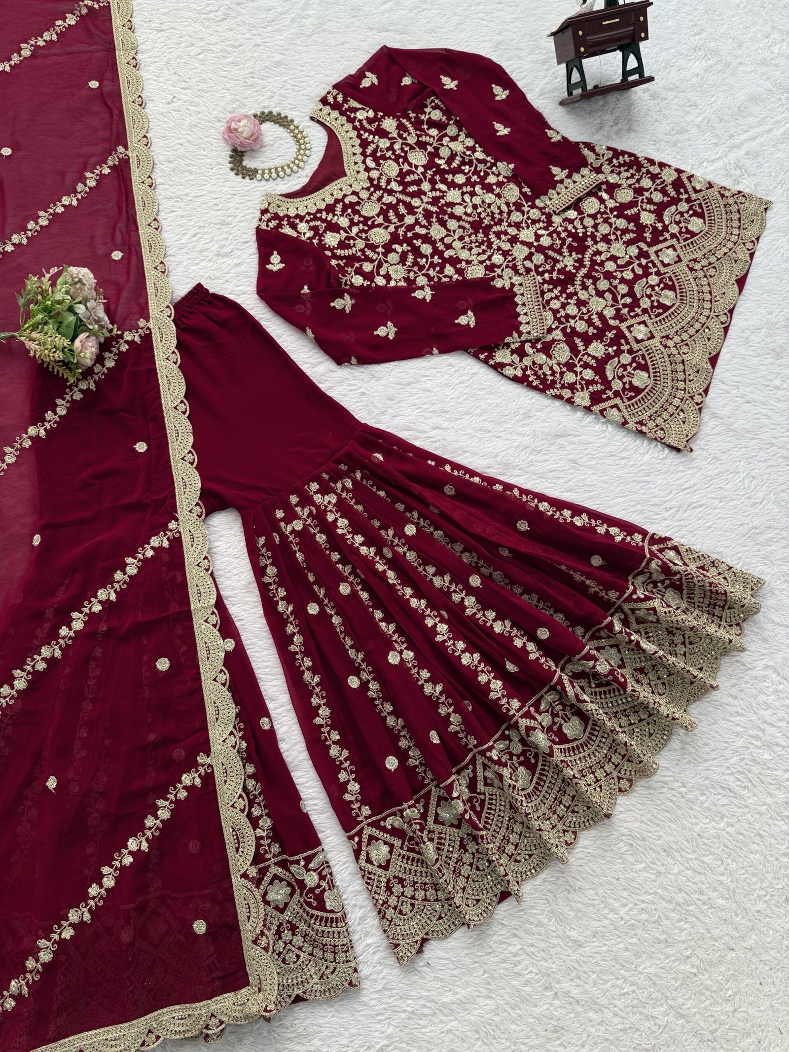 Step into effortless charm with our exclusive 3-piece set – crafted for comfort, stitched with grace. - Image 2