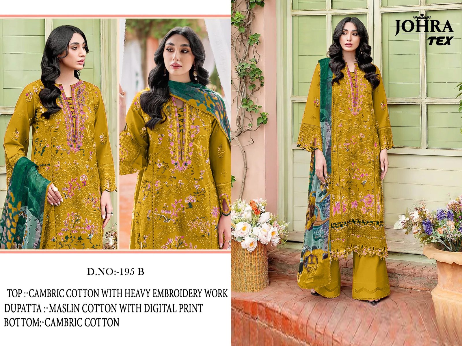 CAMBRIC COTTON WITH CHIKANKRI EMBROIDERY WORK - Image 3