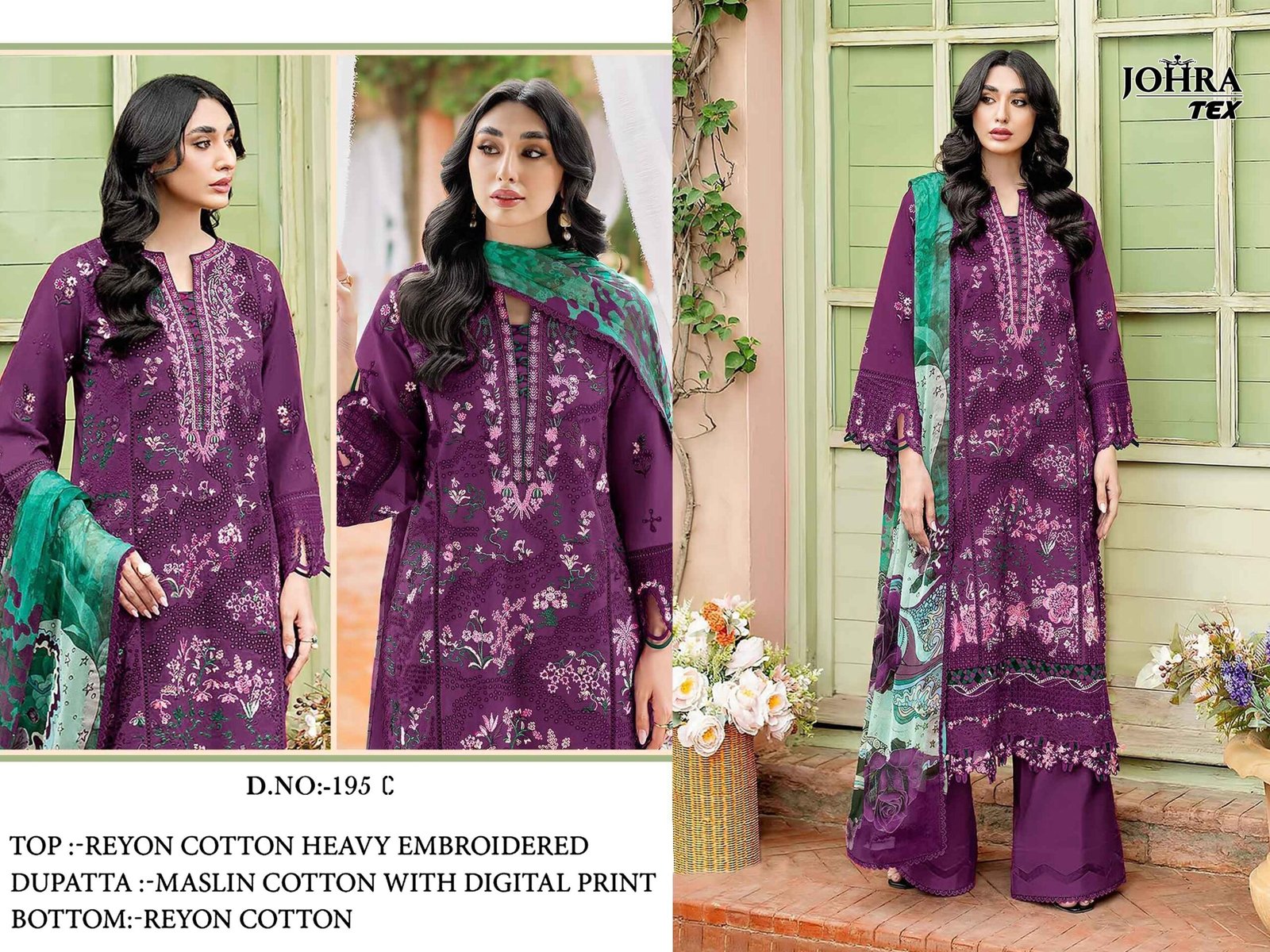 CAMBRIC COTTON WITH CHIKANKRI EMBROIDERY WORK - Image 7