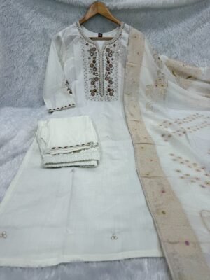 Alternative view of Designer Kurti Set (Stitched)