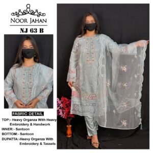 Heavy Organza With Heavy Embroidery & Hand Work
