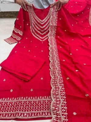 Alternative view of Ready to Wear Chanderi Silk Party Wear Suit – Dazzle with Elegance