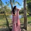 AK-Series New Designer Party Top Sharara & Dupatta Set