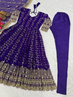 Alternative view of Presenting New  Đěsigner Anarkali Suit In New Fancy Style