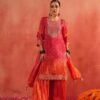 Today We are Launching Exclusively  Festive & Party Wear Heavy Embroidery Work [Bandhej] Print Top Sharara With Dupatta