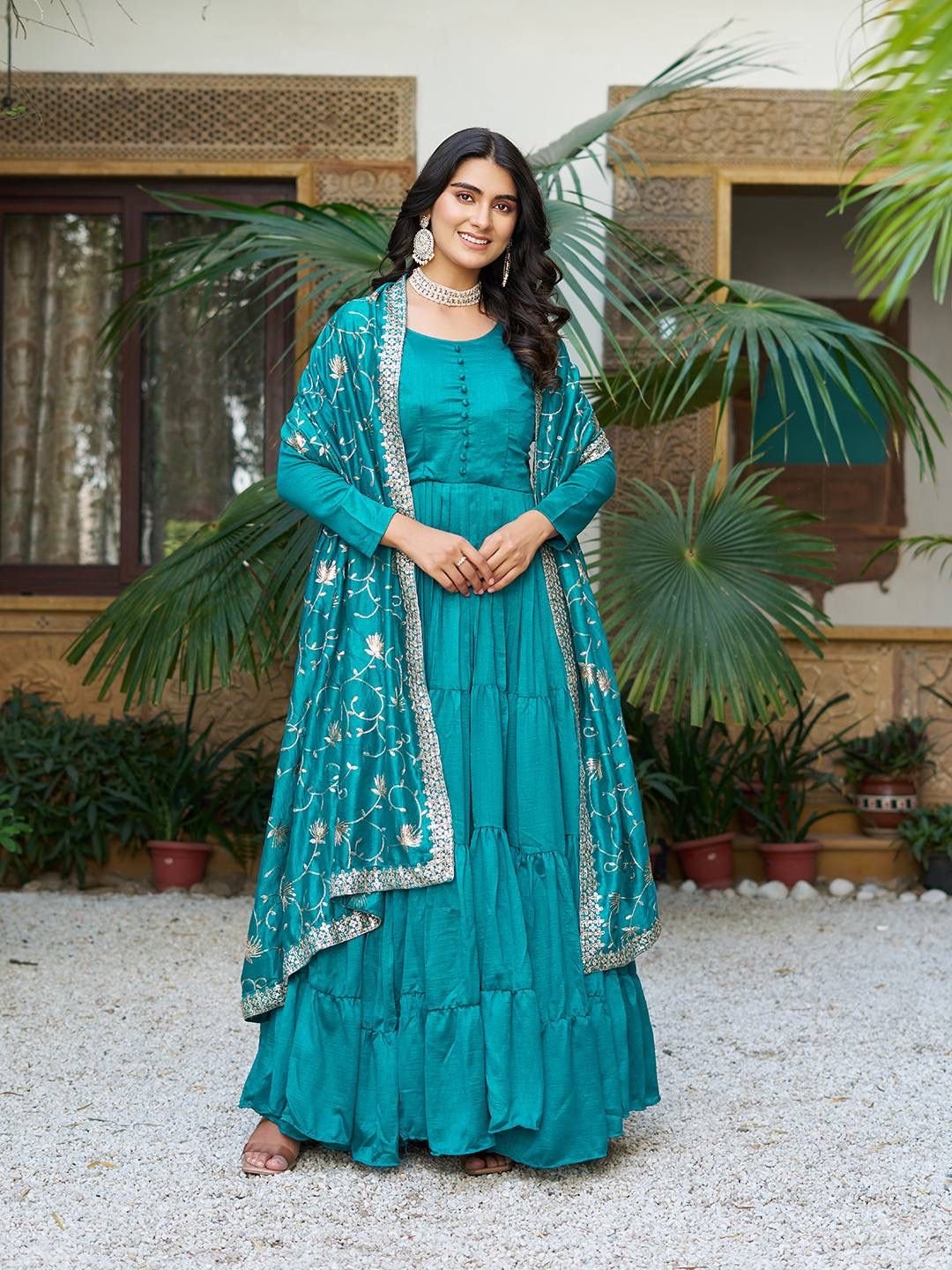 AK Creation is Launching New Festival Long Gown & Hevy Duptta