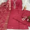 DHANAKA OFFER: Premium Roman Glass Silk Ethnic Set