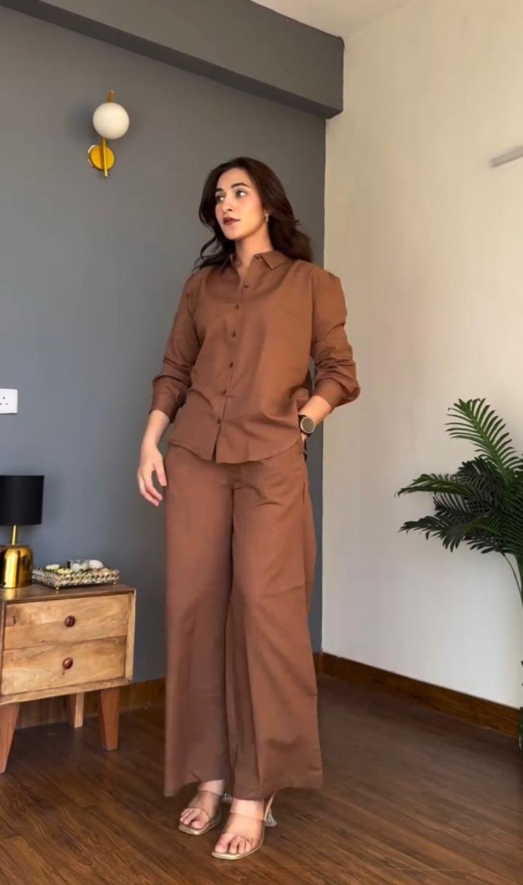Cotton Febric Coordinate set. It is also perfect for office, brunch outings, cards night and airport look - Image 3