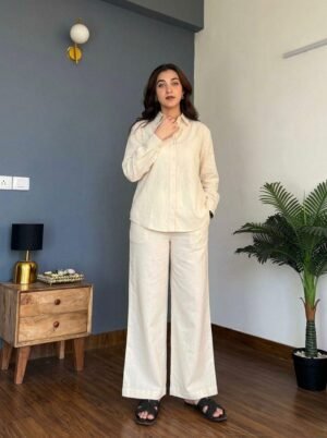 Cotton Febric Coordinate set. It is also perfect for office, brunch outings, cards night and airport look