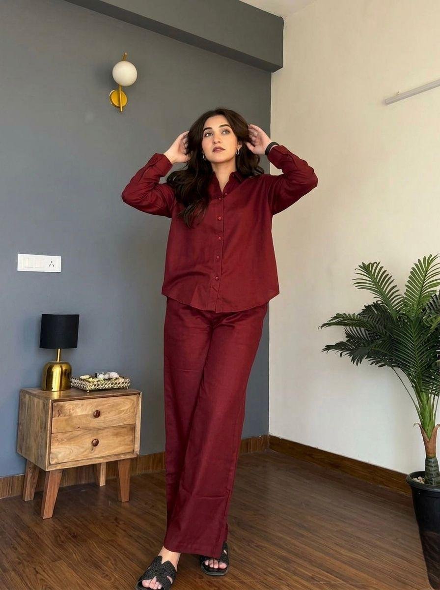 Cotton Febric Coordinate set. It is also perfect for office, brunch outings, cards night and airport look - Image 5