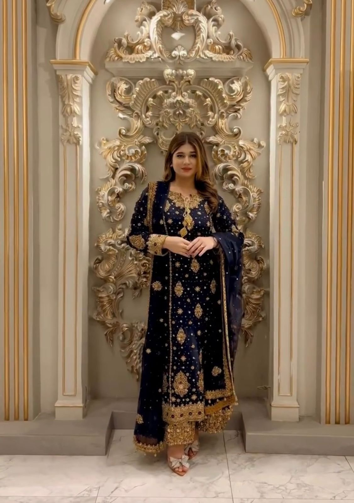 PRESENTING 3 PIECE STYLISH KURTI DUPATTA WITH BEAUTIFUL PLAZZO - Image 5