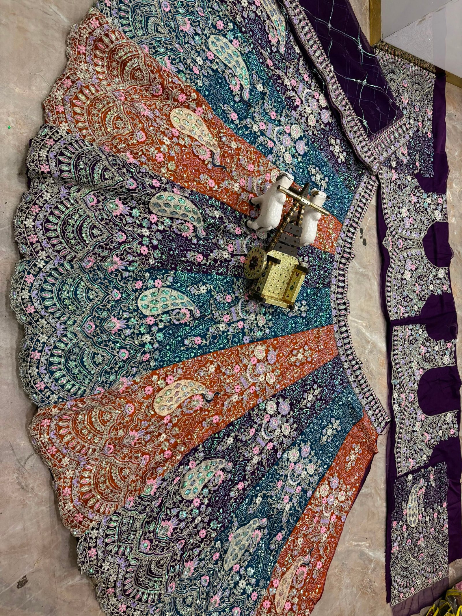 AK Launching Coding Sequins Work Lehenga, Exceptional Quality with Can-Can and Canvas Layers, A Perfect Fusion of Glamour and Comfort - Image 2