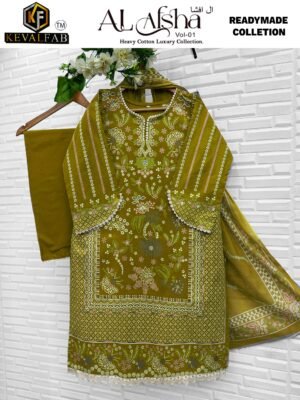 Alternative view of AL AFSHA VOL-01 LUXURY HEAVY COTTON READYMADE COLLECTION