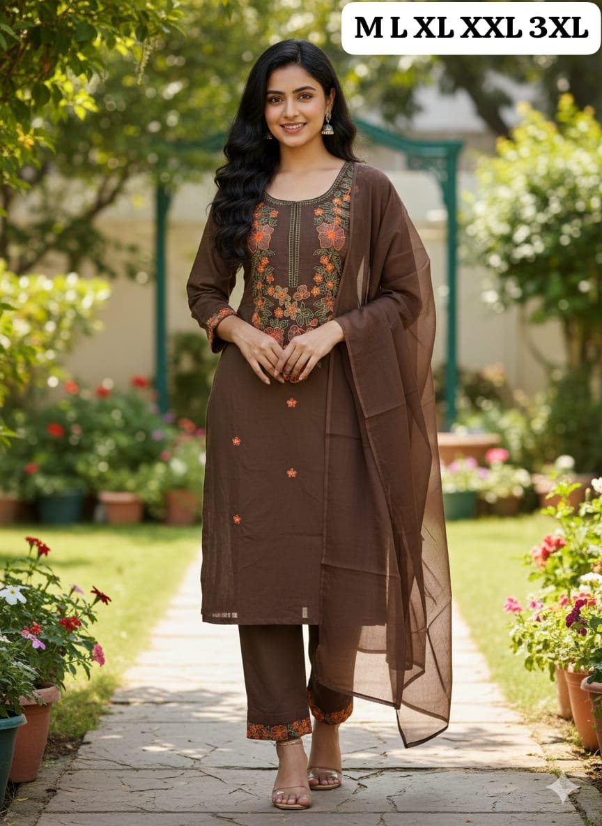 Kurti with plazzo with dupatta