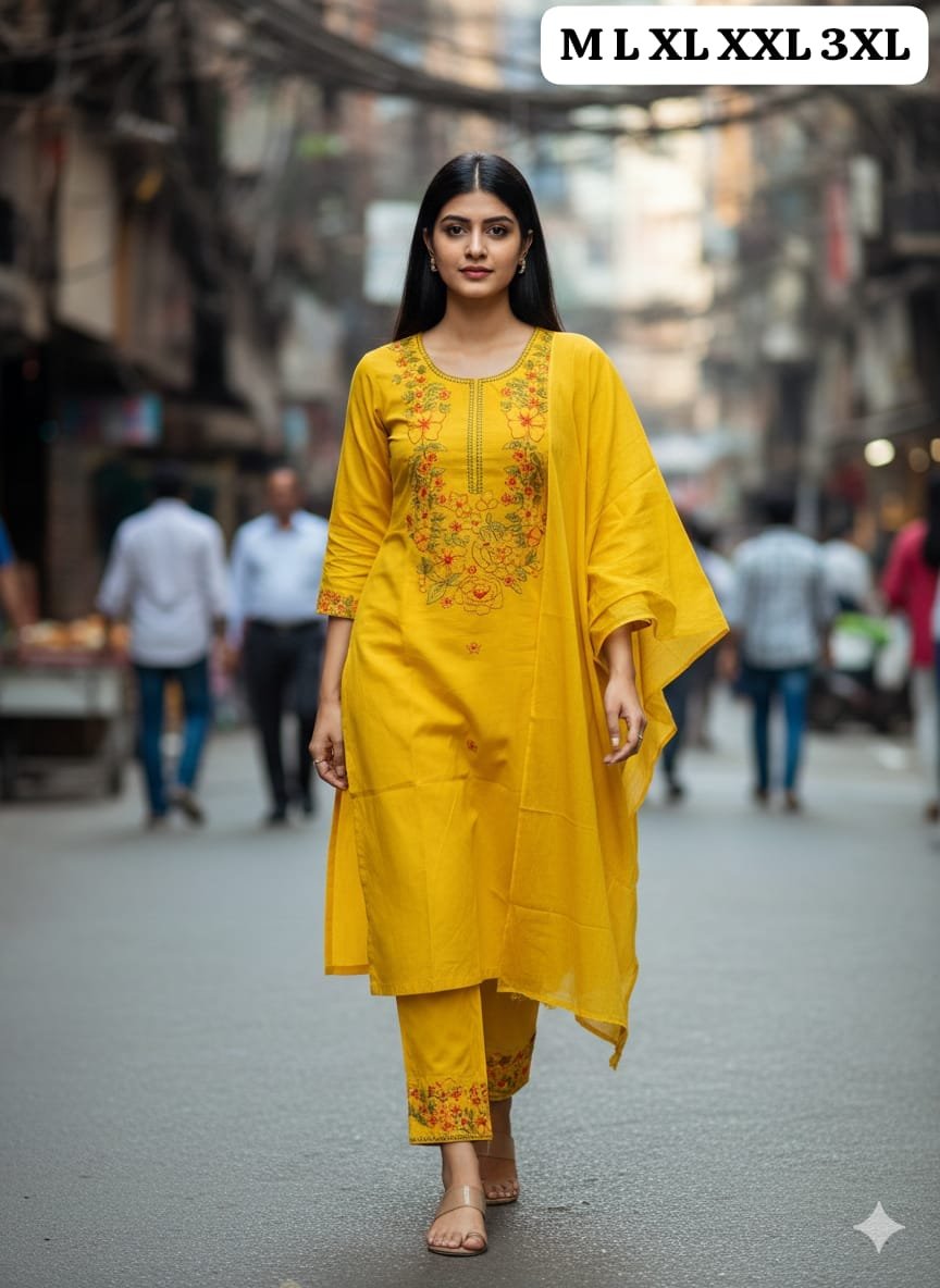 Kurti with plazzo with dupatta - Image 4