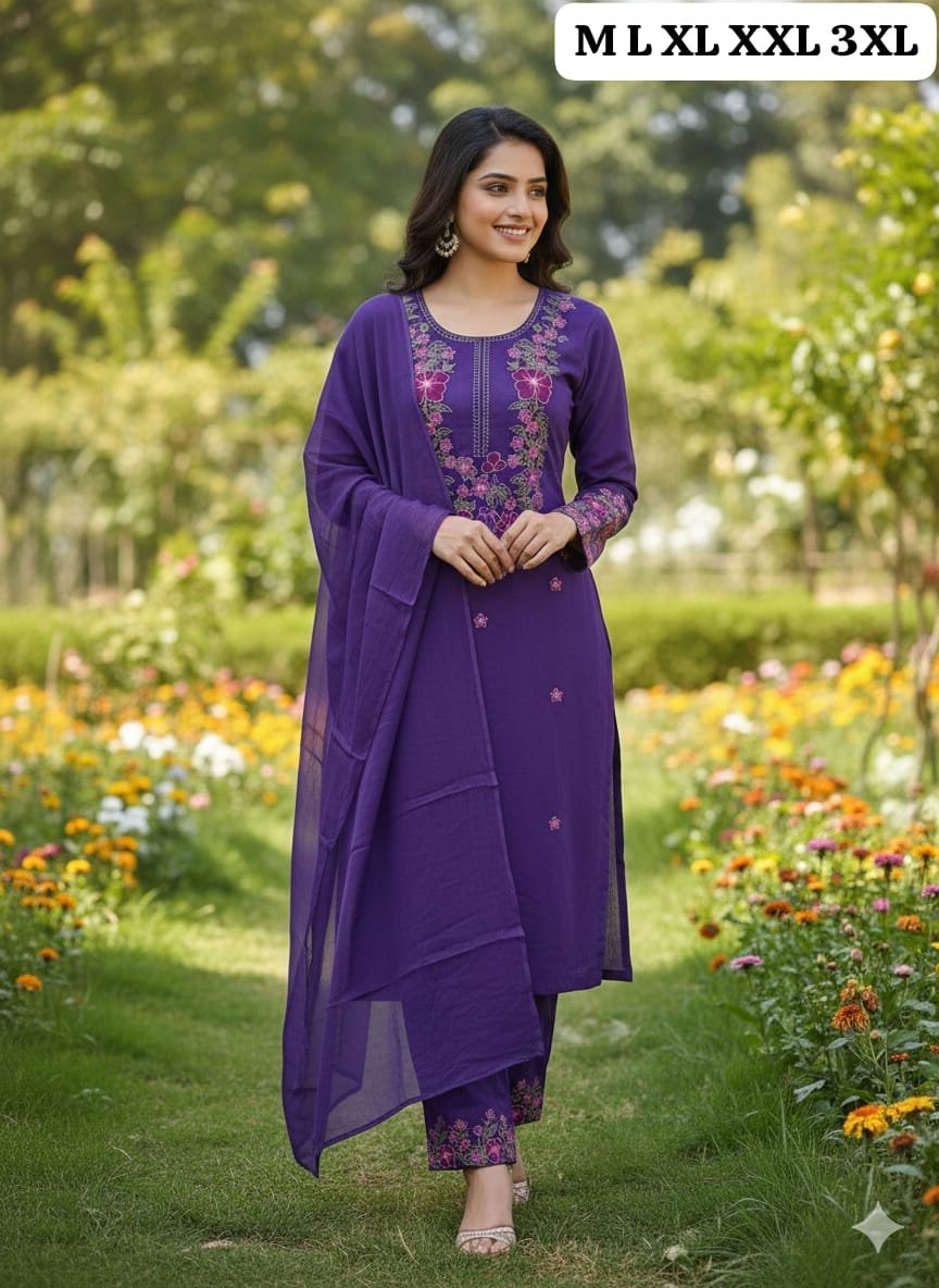 Kurti with plazzo with dupatta - Image 2