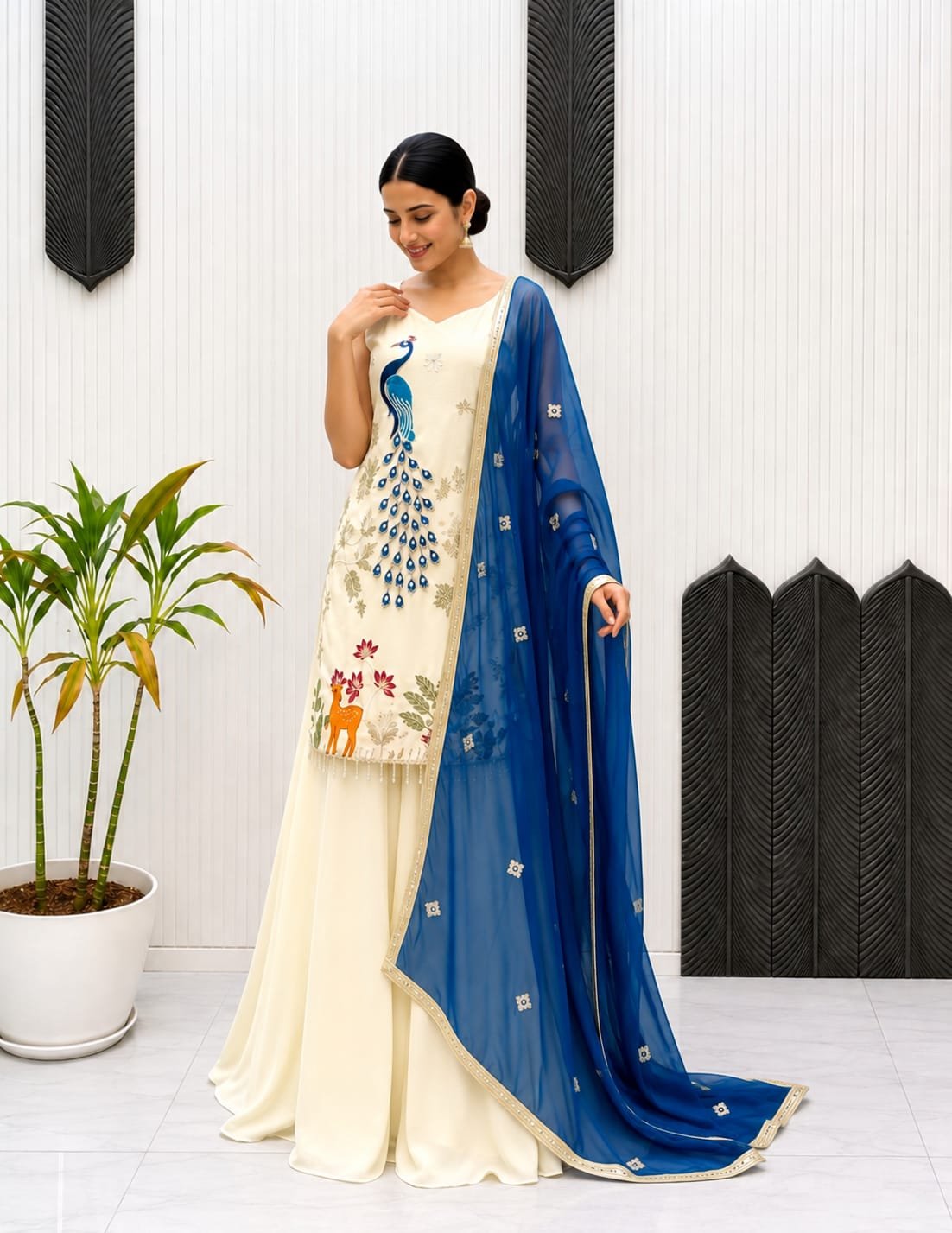WOMEN'S PURE FRENCH CRAPE KURTA SET'S