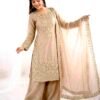Presenting New Designer Collection In GMY SILK With Heavy Embroidery Coding Sequence Work Top-Bottom And Dupatta Set Fully Stitched Ready To Wear