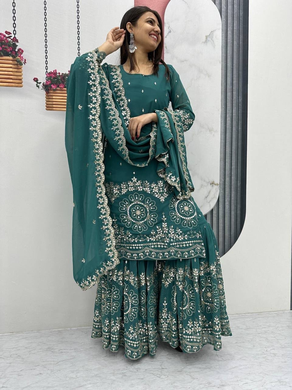 AK Fashion Launching New Designer Party Wear Suit Sarara Pair