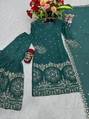 Alternative view of AK Fashion Launching New Designer Party Wear Suit Sarara Pair
