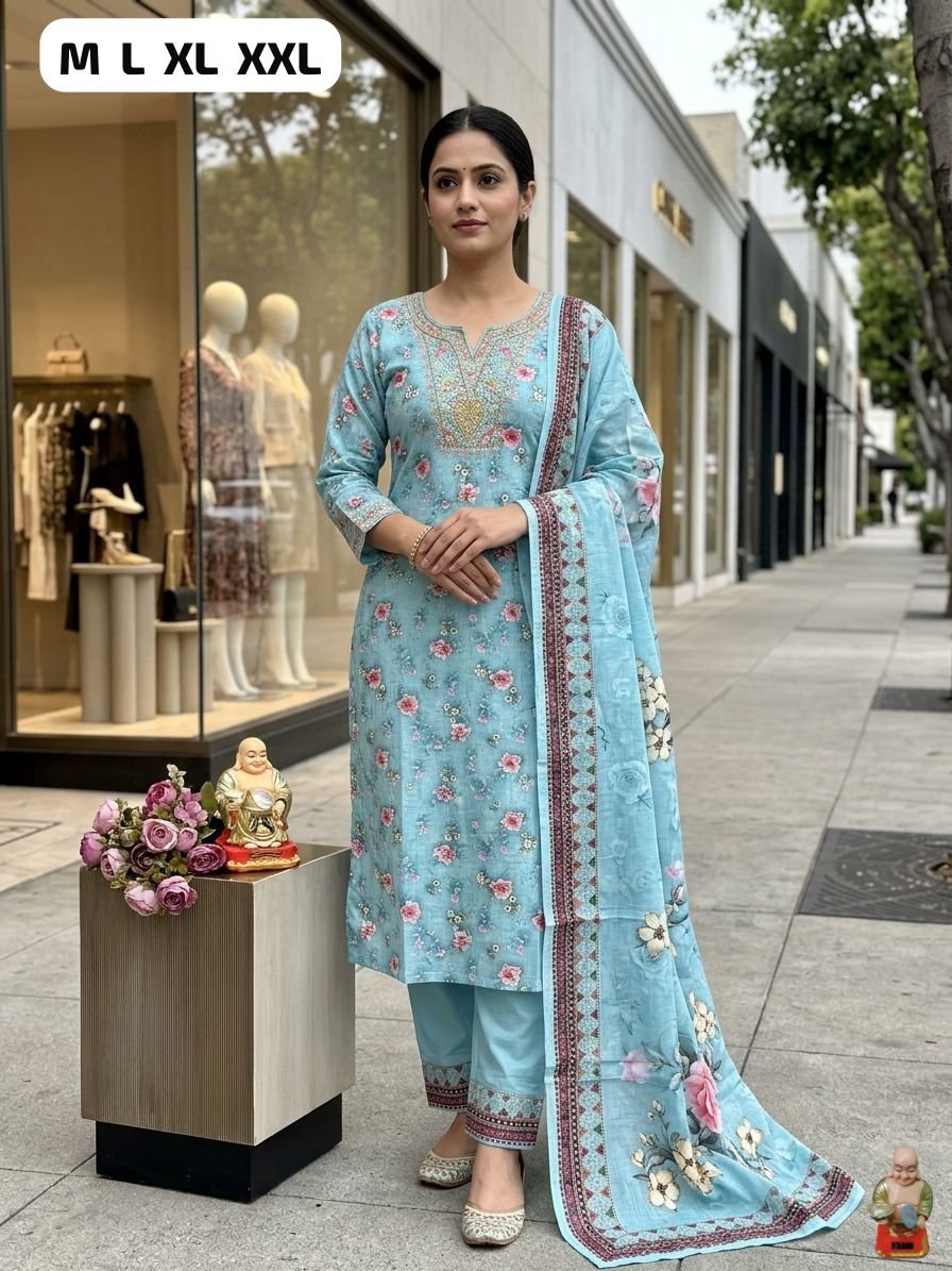 NEW ARRIVAL: Premium Pure Cambric Cotton Suit Set