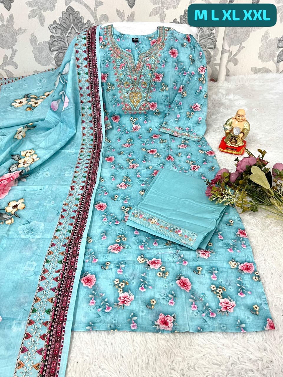NEW ARRIVAL: Premium Pure Cambric Cotton Suit Set - Image 2