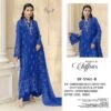 chiffon Heavy  with heavy embroidery with HAND KHATLI & CUT WORK