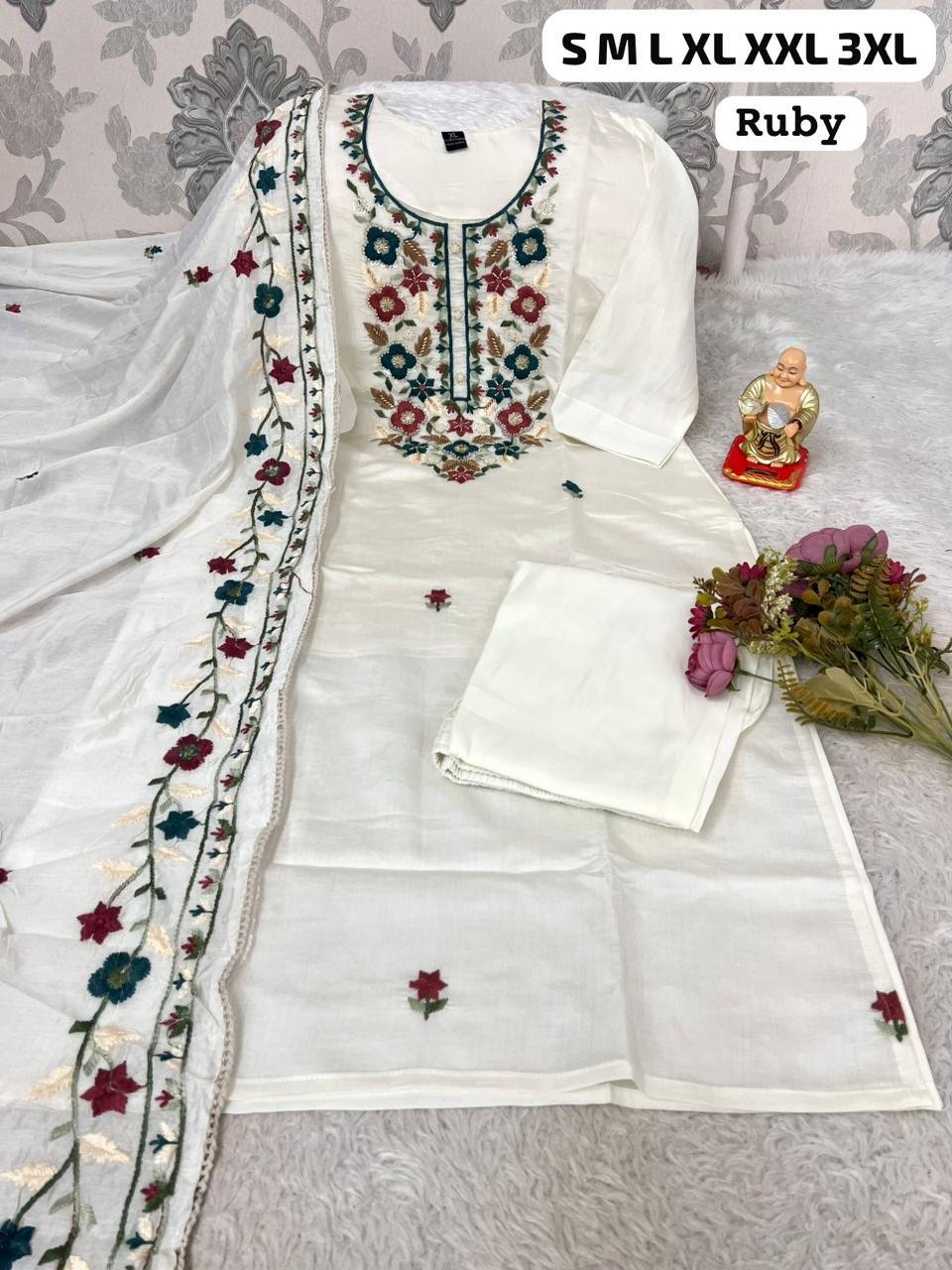 Launching New Designers Kurti Pent Dupatta Set - Image 6