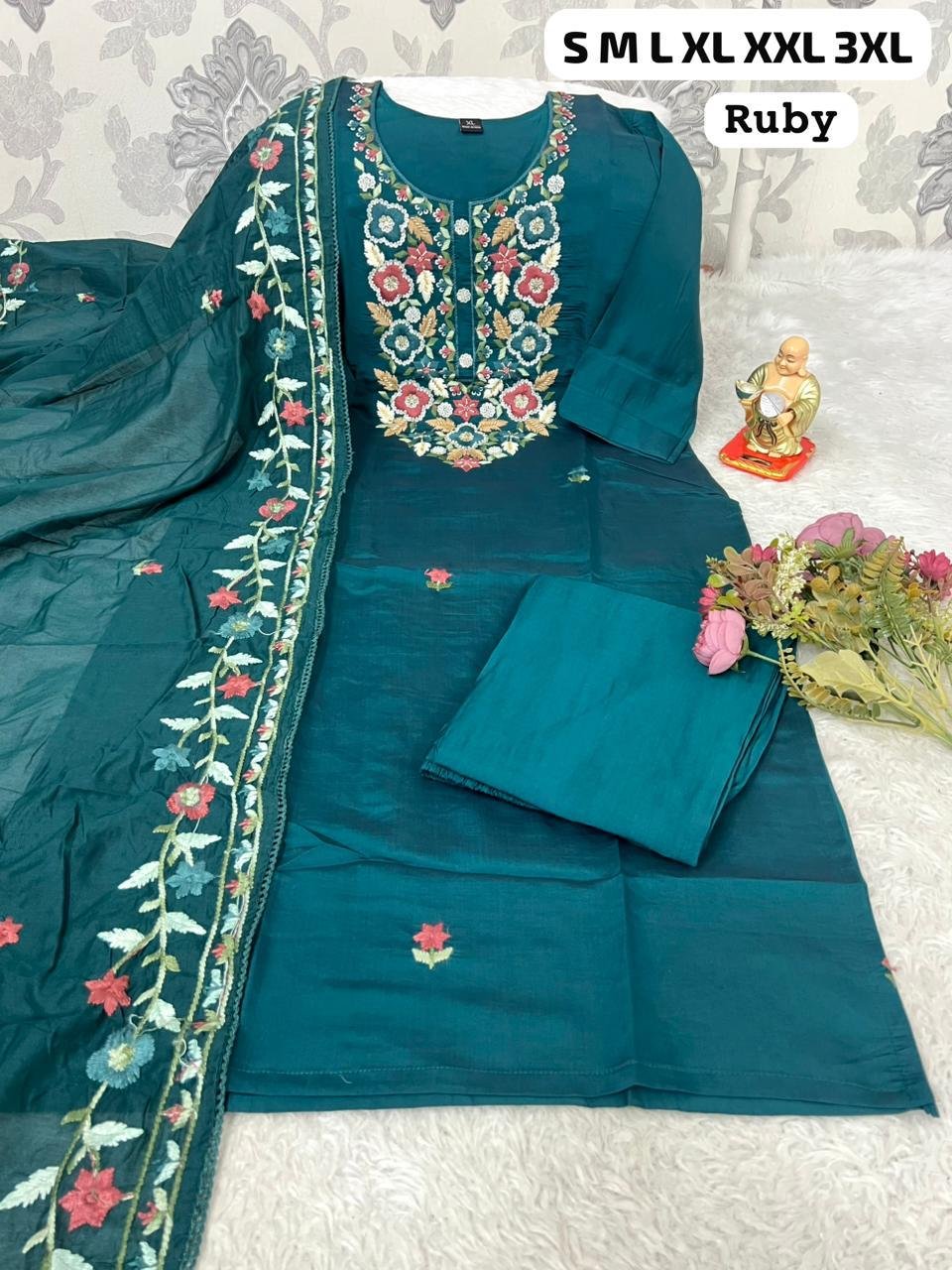 Launching New Designers Kurti Pent Dupatta Set - Image 3