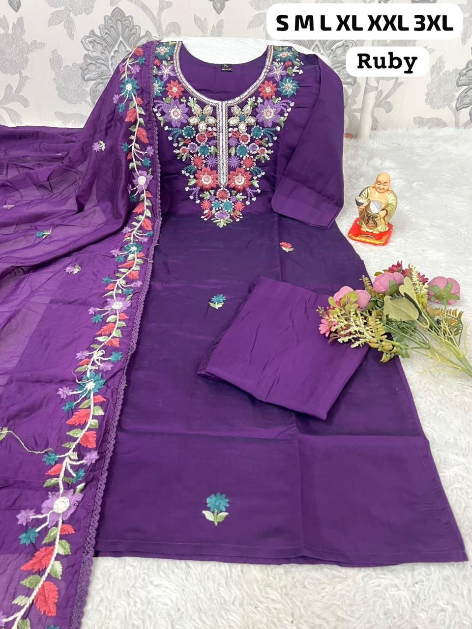 Launching New Designers Kurti Pent Dupatta Set - Image 5