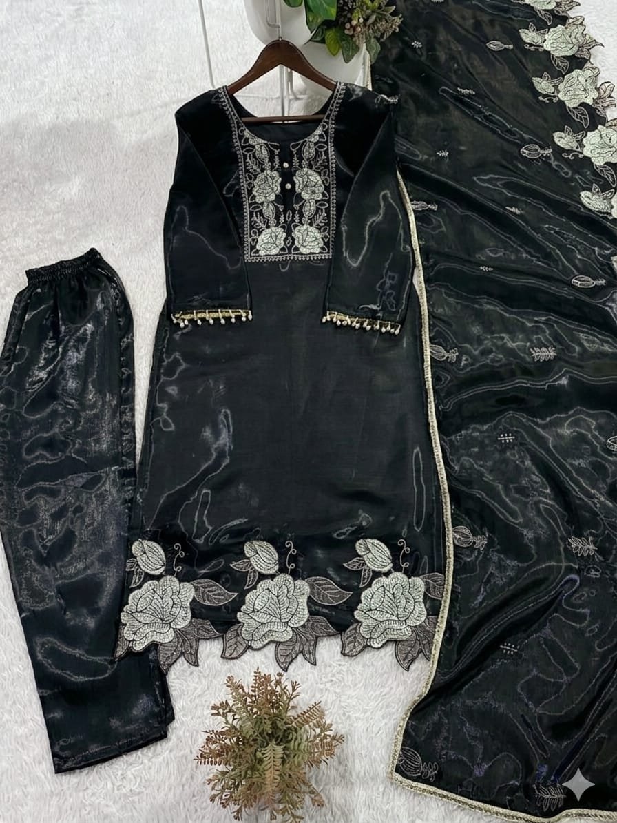 THIS WEDDING SEASON, TRY OUR DESIGNER EMBROIDERED CUT WORKED SUIT - Image 8