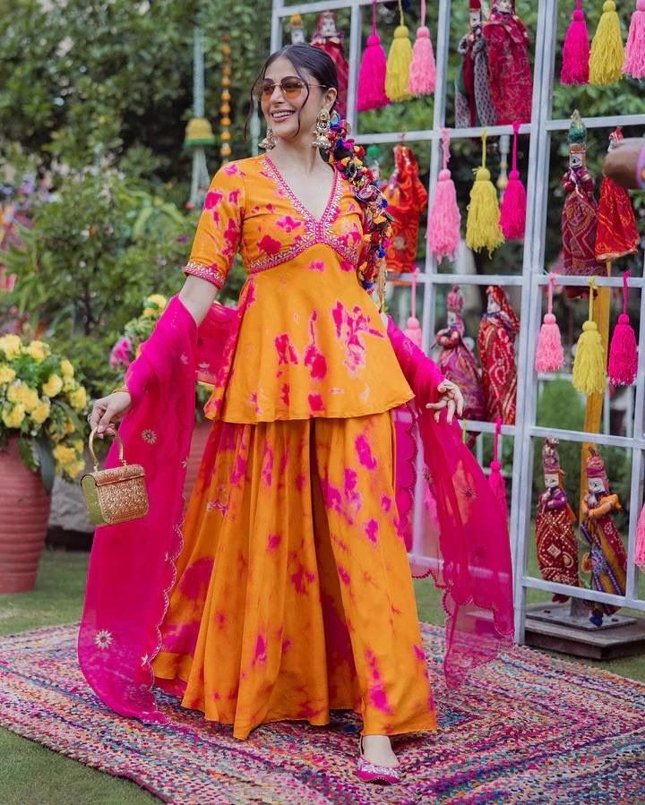 PREMIUM PRINTED TOP with plazo and dupatta